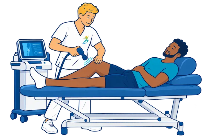 Séance d'ondes de choc au cabinet Physio Ourcq